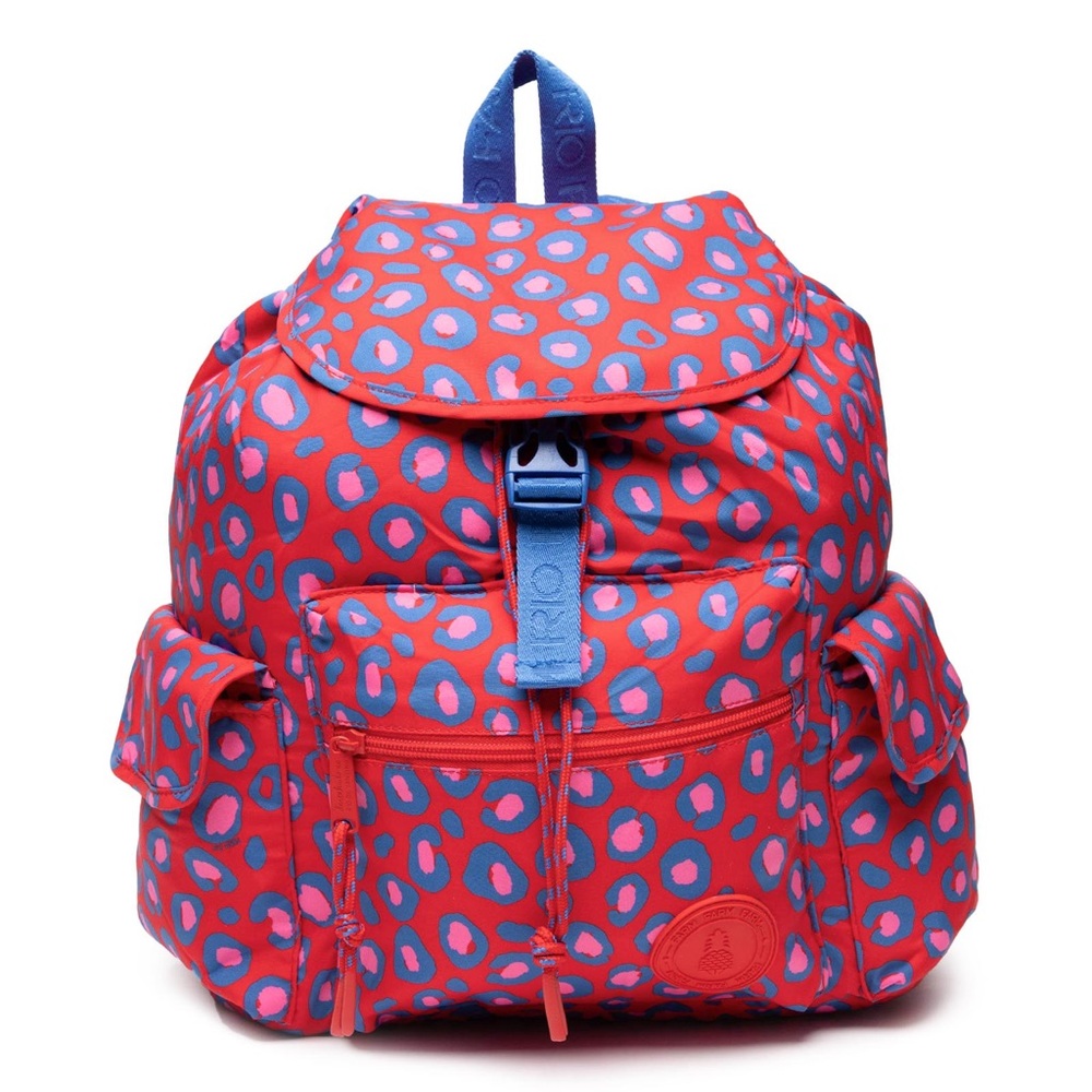 New Bag Farm Rio Leopard Cool Red Size Height: 35 cm Depth: 16 cm Length: 34 cm